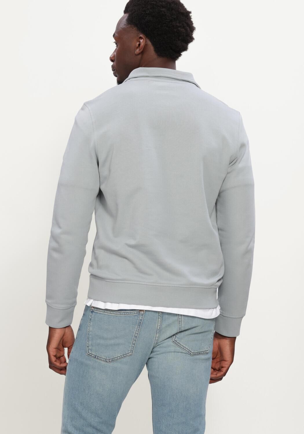 Hellgrau BOSS ORANGE Pullover ZETRUST - large