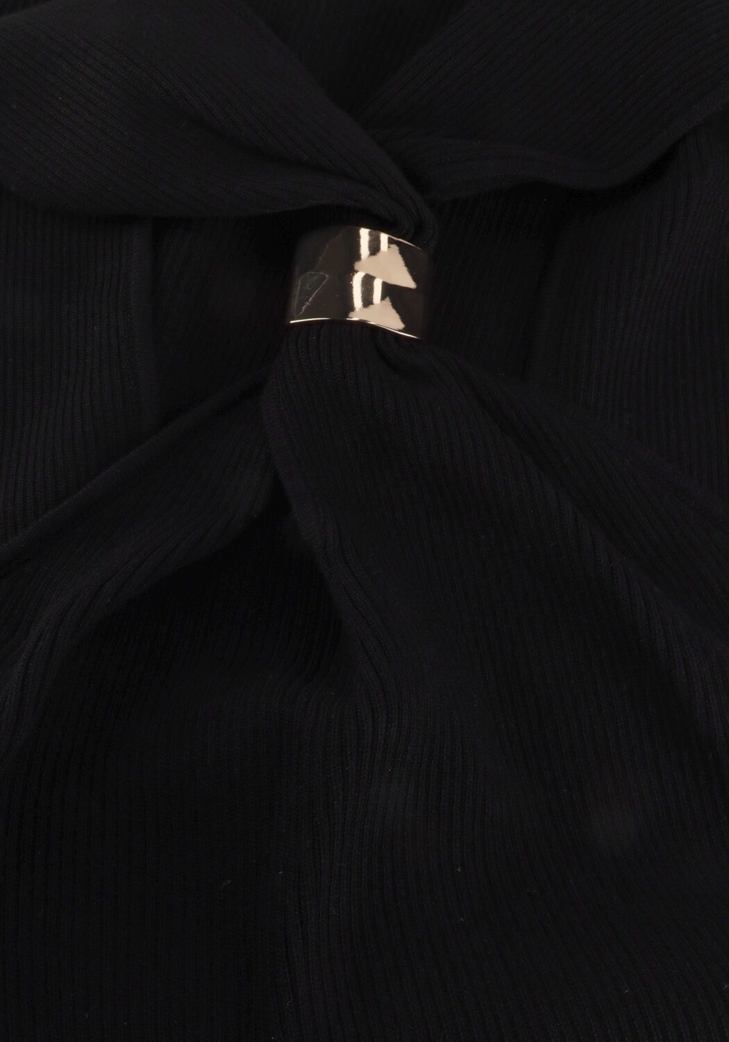 Schwarze NOTRE-V Midikleid NV-HEIKE - large