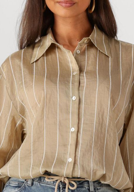 Goldfarbene NUKUS Blusen IRIS BLOUSE STRIPE - large