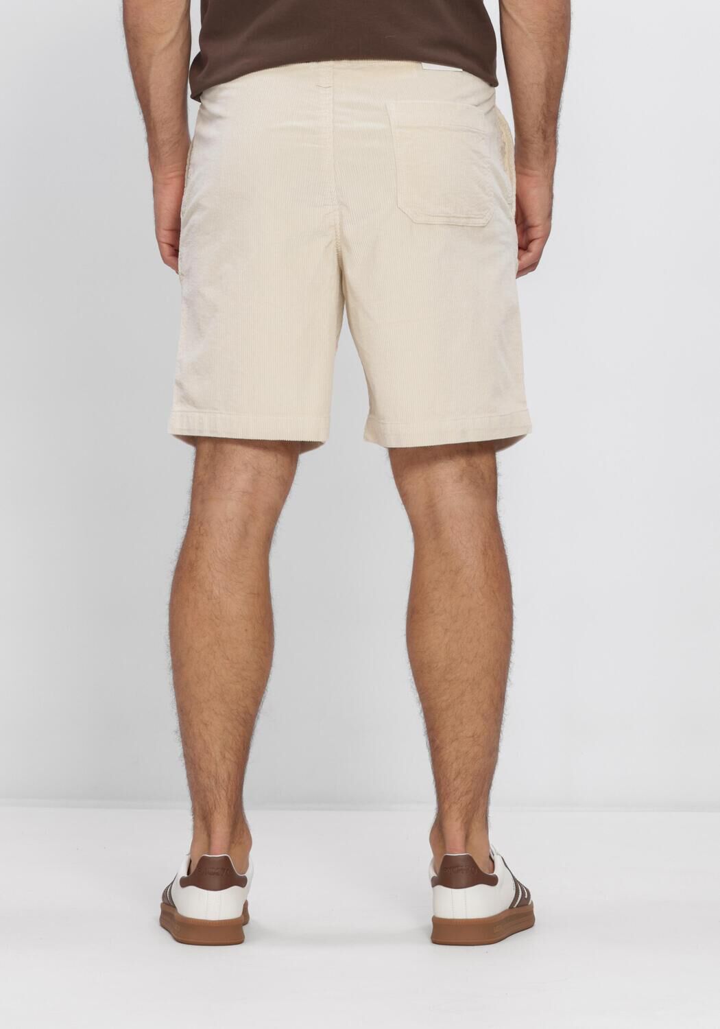 Beige SELECTED MEN Hosen SLHREGULAR-JACE CORDUROY  SHORTS NOOS - large