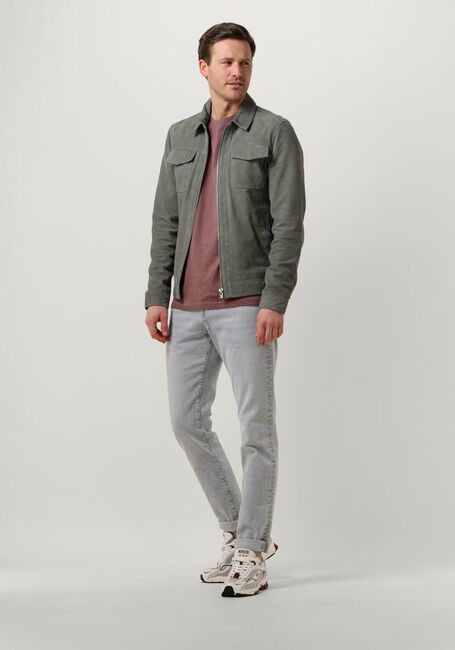 Graue GOOSECRAFT Lederjack GC PORTER JACKET - large