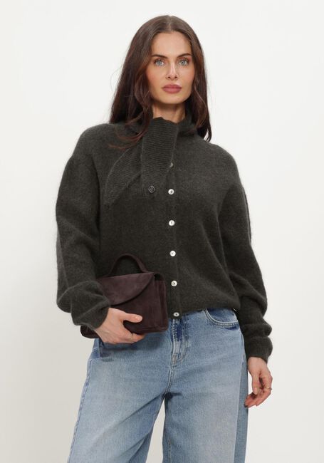 Dunkelgr&uuml;n STUDIO ANNELOES Strickjacke Bibi cardigan - large