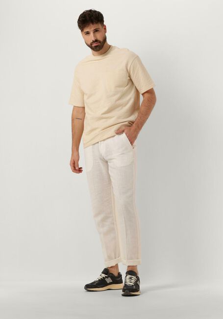 Beige SELECTED HOMME Hose SLH196-STRAIGHT MADS LINEN PANT - large