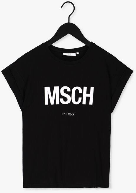 Schwarze MSCH COPENHAGEN T-shirt ALVA ORGANIC MSCH STD TEE - large