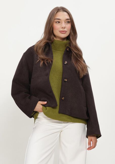 Braune NEO NOIR Jack HAMRA WOOL JACKET - large