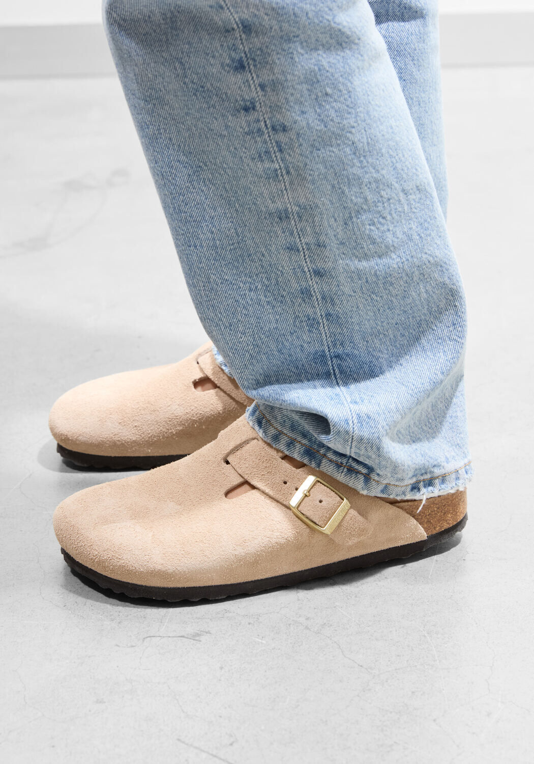 Beige BIRKENSTOCK Slipper BOSTON BS - medium