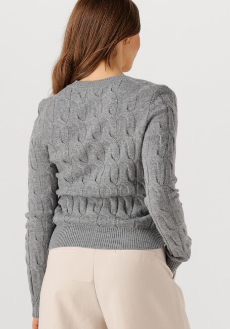 Graue TOMMY HILFIGER Pullover SOFT WOOL CABLE C-NK LS CARDIGAN - large