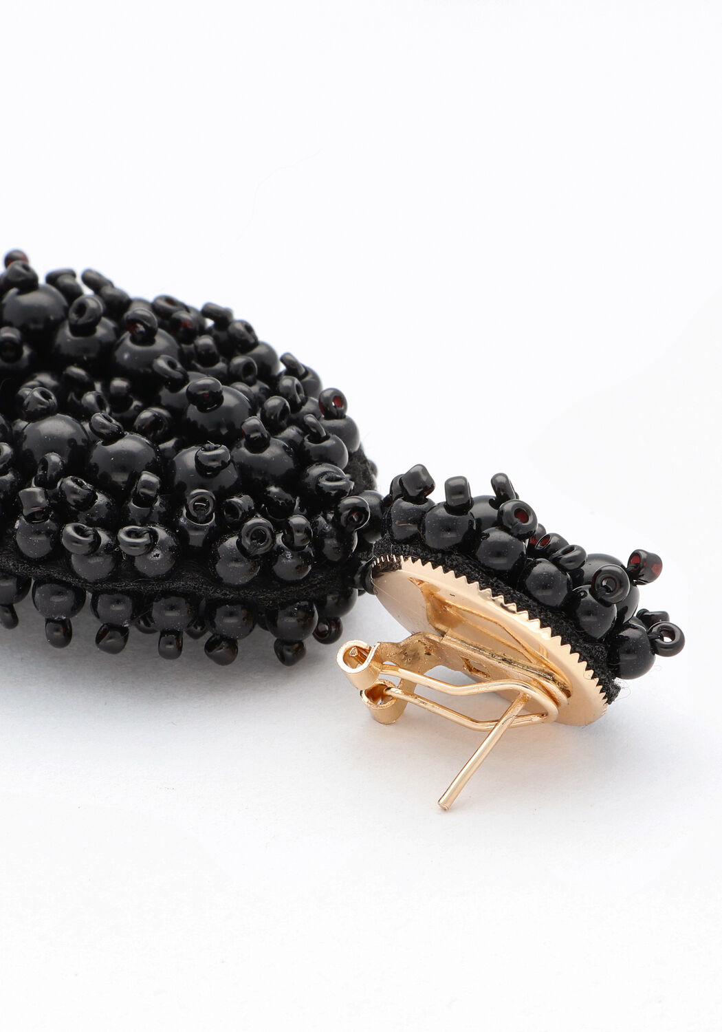 Schwarze NOTRE-V Ohrringe EARRING BEADS - large