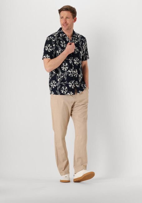 Dunkelblau ANERKJENDT Casual-Oberhemd AKLEO FROTTE AOP SHIRT - large