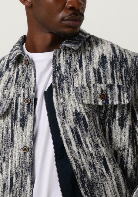 Dunkelblau ANERKJENDT Overshirt AKOSCAR JACQUARD OVERSHIRT - large