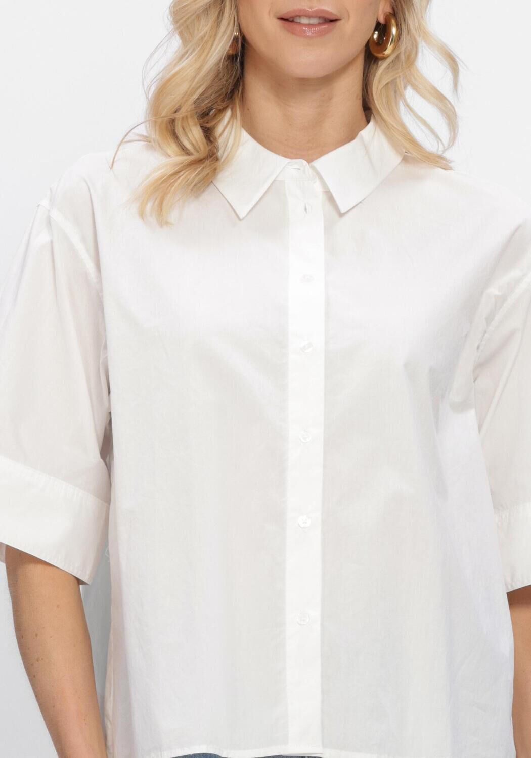 Wei&szlig;e OBJECT Blusen OBJELLY HOPE 2/4 LO SHIRT - large