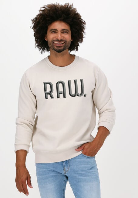 Nicht-gerade weiss G-STAR RAW Sweatshirt A971 - ASHOR SWEAT R- 3D RAW. - large