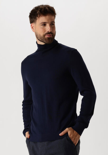 Dunkelblau SELECTED HOMME Rollkragenpullover SLHTRAY LS KNIT MERINO ROLL NECK - large