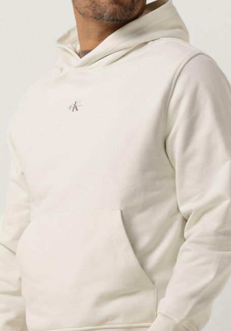 Nicht-gerade weiss CALVIN KLEIN Sweatshirt MICRO MONOLOGO HOODIE - large