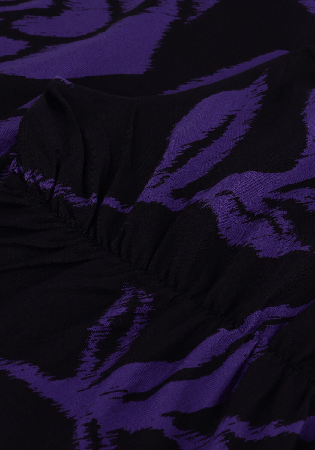 Lilane JANSEN AMSTERDAM Tops & T-shirts VBF101 JERSEY PRINT TOP WITH WRINKLING AT TURTLE NECK - large