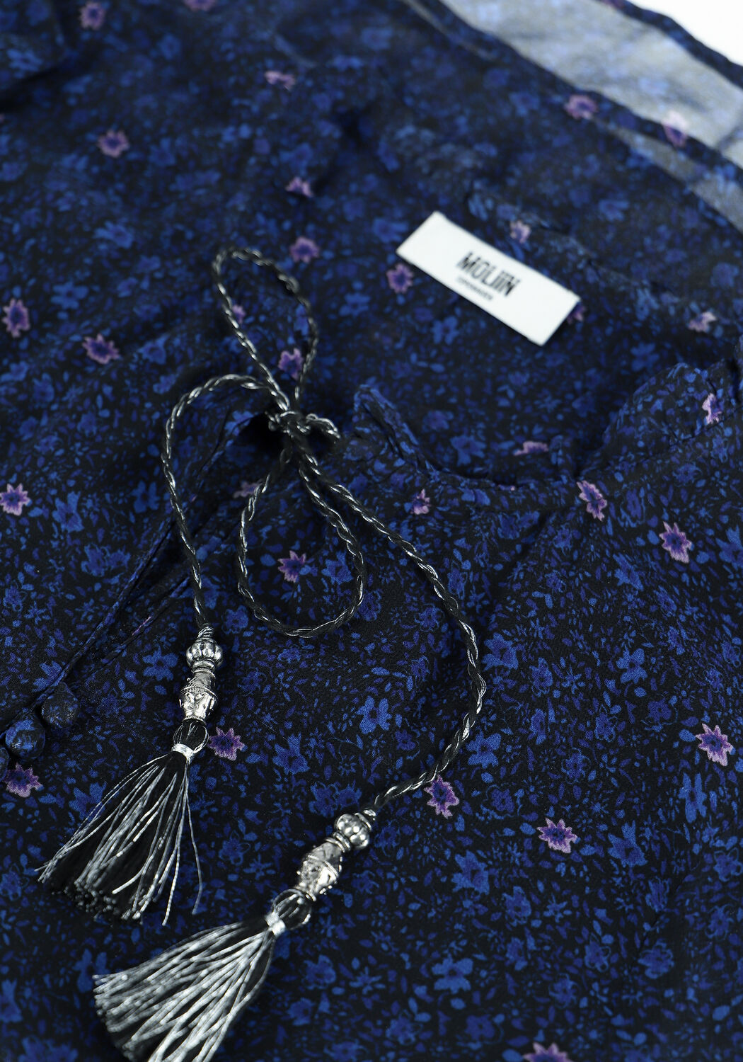 Blaue MOLIIN Blusen FLORA - large