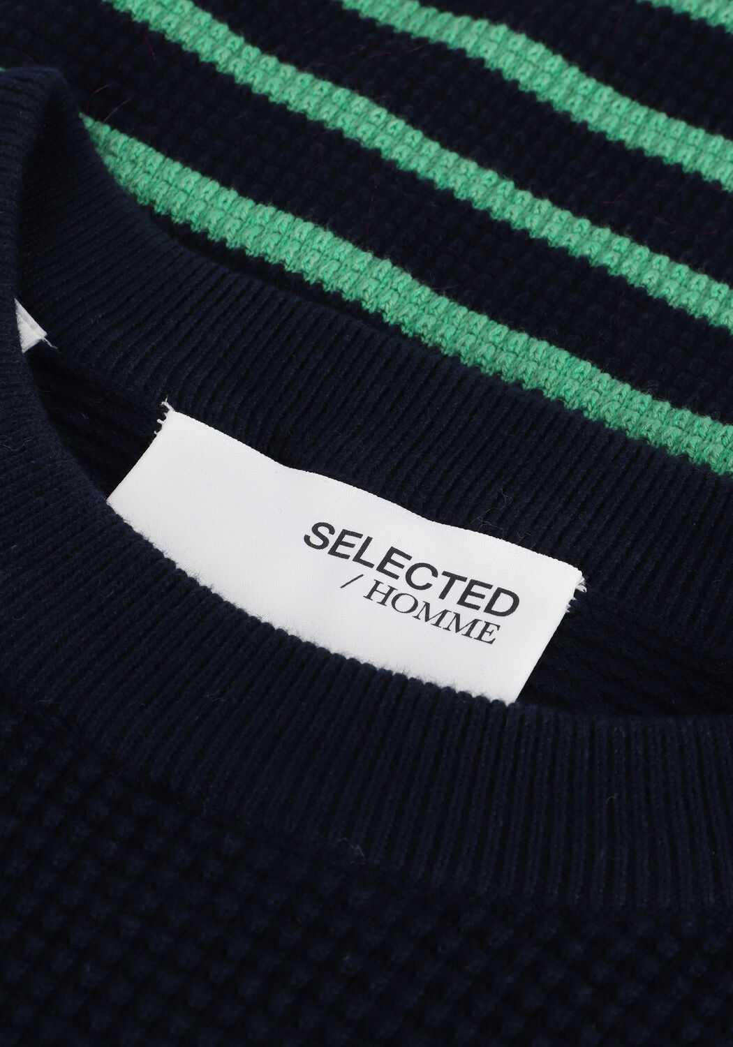 Dunkelblau SELECTED MEN Pullover SLHRENSON LS KNIT CREW NECK W - large