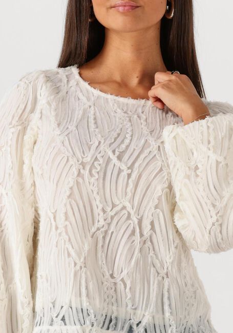 Nicht-gerade weiss OBJECT Top OBJLUCIE L/S RE O-NECK TOP - large