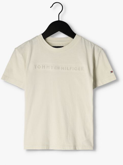 Beige TOMMY HILFIGER T-shirt TONAL LOGO TEE S/S - large