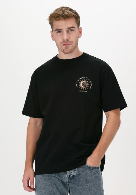Schwarze SCOTCH & SODA T-shirt 163976 - GRAPHIC LOGO RELAXED- - large
