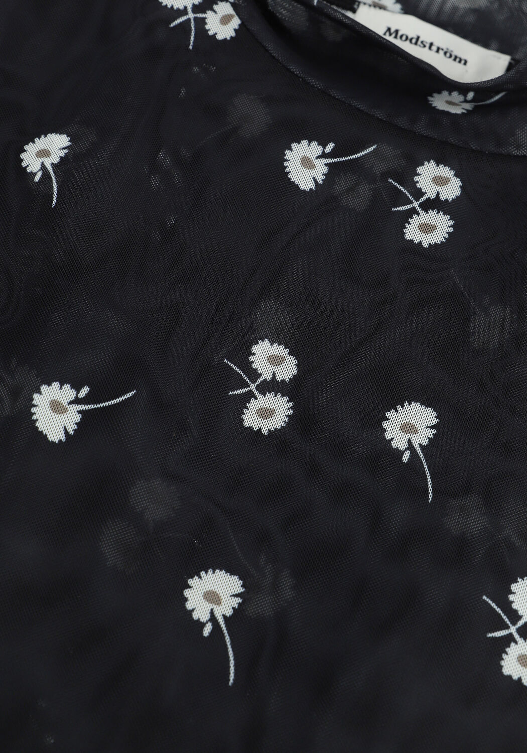 Schwarze MODSTR&Ouml;M Top MISSY PRINT TOP - large