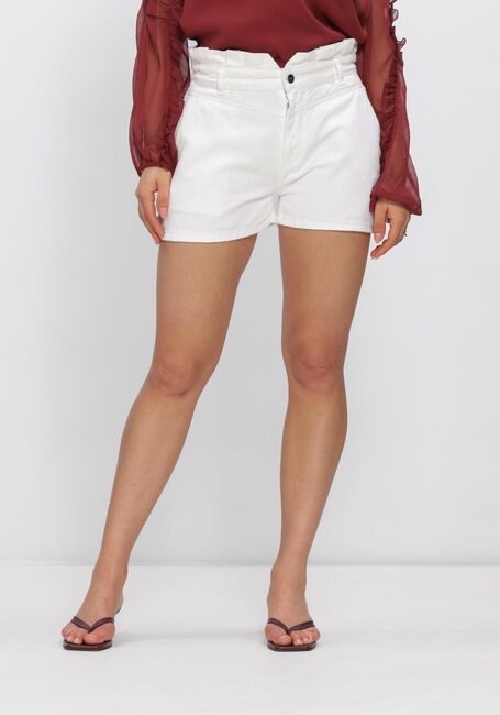 Wei&szlig;e DANTE6 Kurze Hosen ROSIE HIGH WAISTED DENIM SHORTS - large
