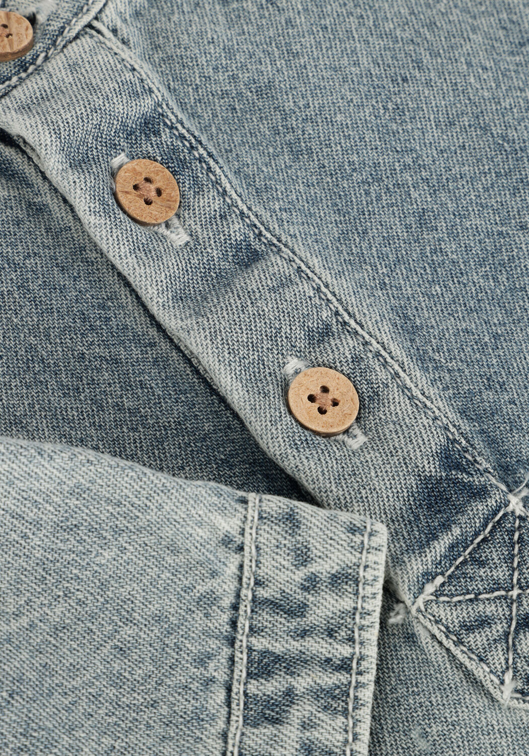 Blaue LIL' ATELIER Casual-Oberhemd NMMFUNDO SS LOOSE DNM SHIRT 4331-FD LIL - large