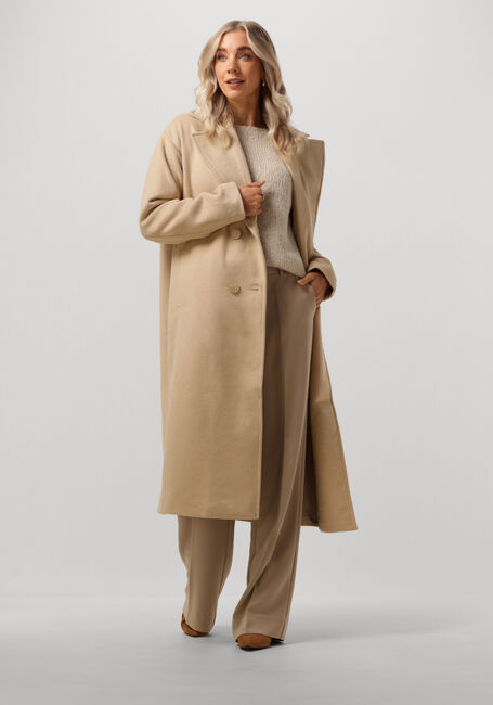 Sand NOTRE-V Mäntel WOOL COAT LONG - large