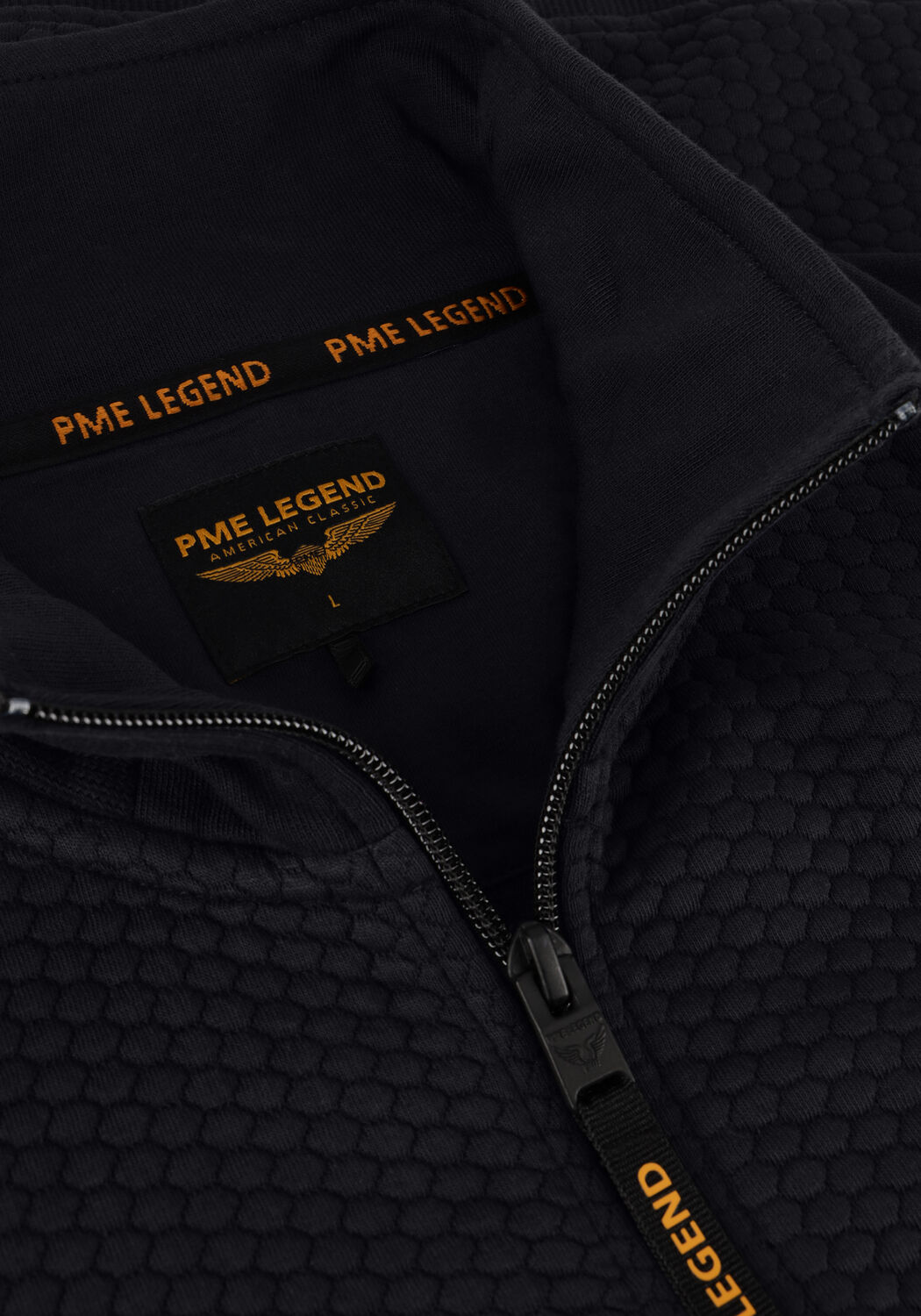 Dunkelblau PME LEGEND Strickjacke ZIP JACKET JACQUARD INTERLOCK SWEAT - large