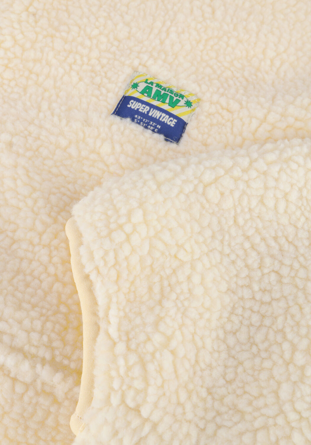 Ecru AMERICAN VINTAGE Fake-Fur-Jack HOKTOWN WOMAN - large