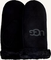 Schwarze UGG Handschuhe SHEEPSKIN LOGO MITTEN - medium
