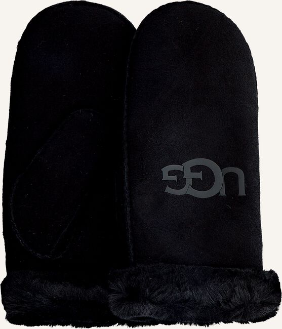 Schwarze UGG Handschuhe SHEEPSKIN LOGO MITTEN Schwarze UGG Handschuhe SHEEPSKIN LOGO MITTEN - large