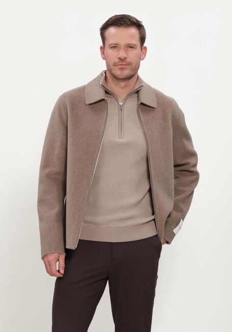 Braune PROFUOMO Overshirt OVERSHIRT WO ZIP REV - large