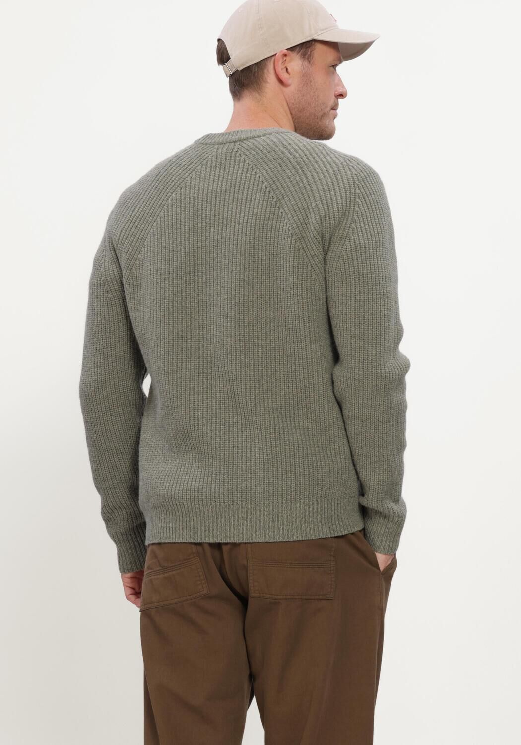 Gr&uuml;ne FOR&Eacute;T Pullover DELTA WOOL RIB KNIT - large