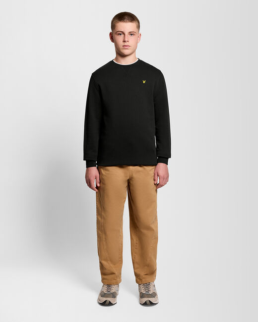 Schwarze LYLE & SCOTT Sweatshirt CREW NECK SWEATSHIRT BOYS - large