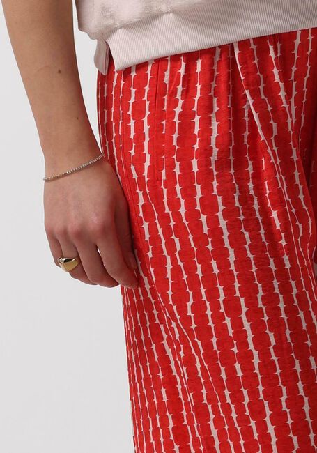 Rote BY-BAR Weite Hose BENJI RED GROOVE PANT - large