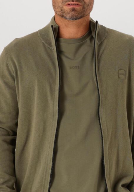 Grüne BOSS ORANGE Strickjacke KANOZIP_S 10272322 01 - large