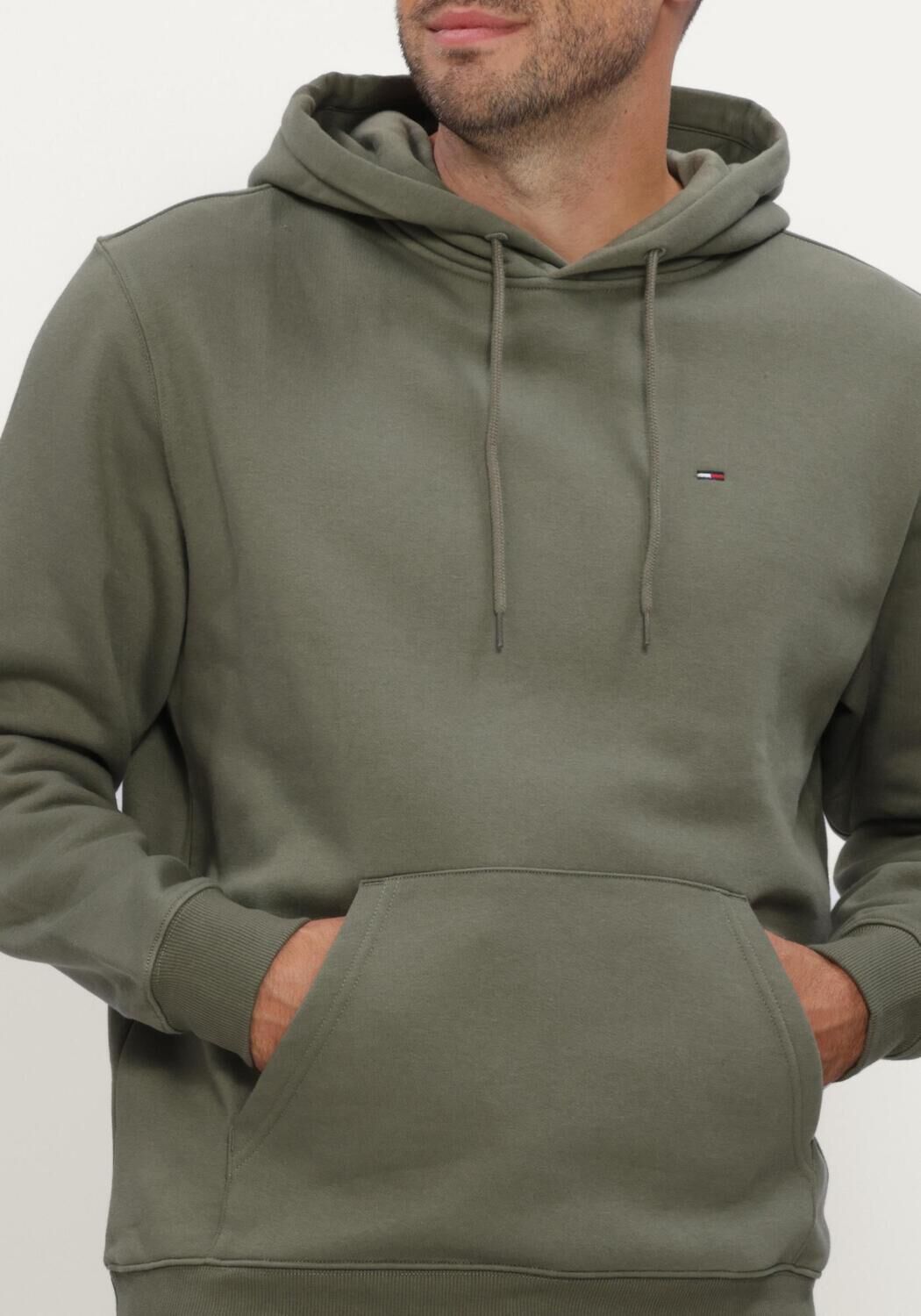 Olive TOMMY JEANS Sweatshirt TJM REG S FLAG HOODIE EXT - large