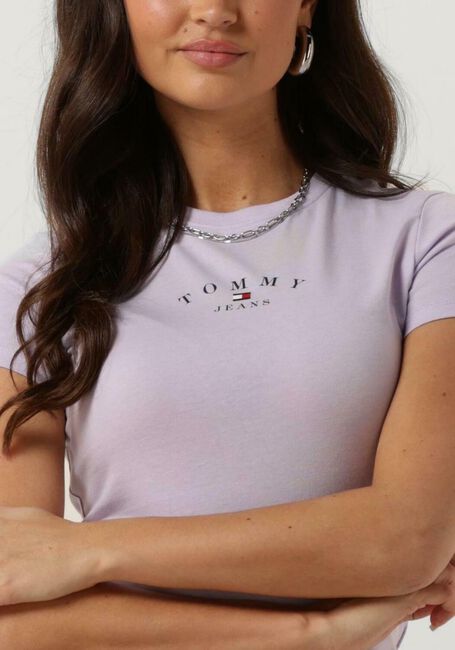 Lila TOMMY JEANS T-shirt TJW SLIM ESSENTIAL LOGO - large