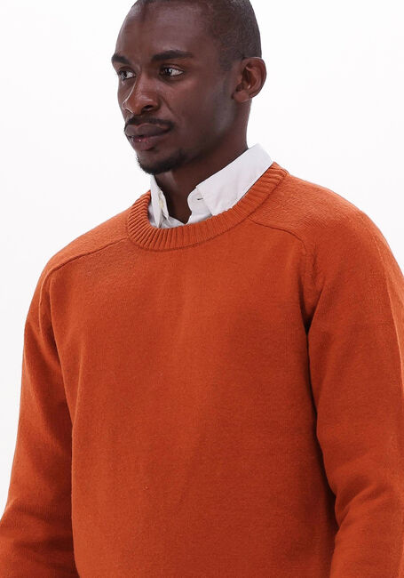 Braune SELECTED HOMME Pullover NEWCOBAN LAMBS WOOL CREW NECK W - large