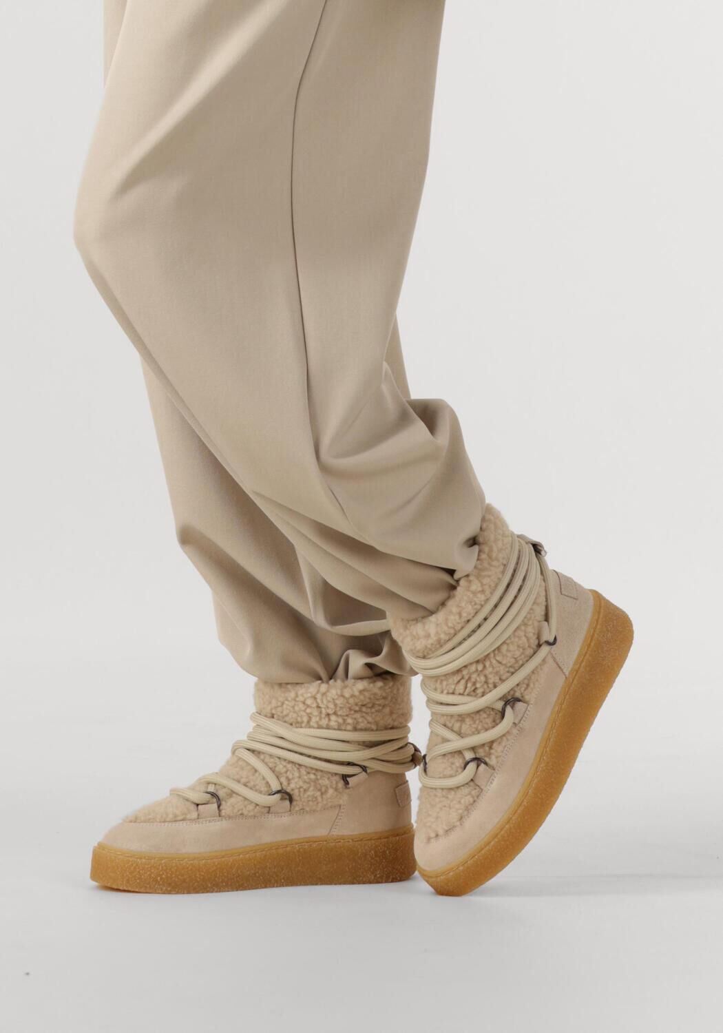 Beige SHABBIES Ankle Boots SENNA LANA - large