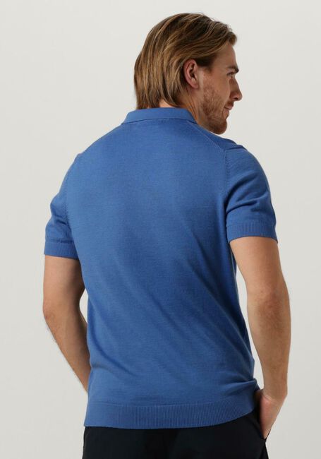 Blaue SELECTED HOMME Polo-Shirt SLHTOWN SS KNIT POLO B - large