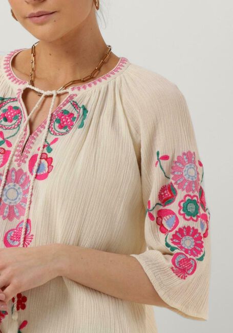 Creme ANTIK BATIK Minikleid MAGOO DRESS - large