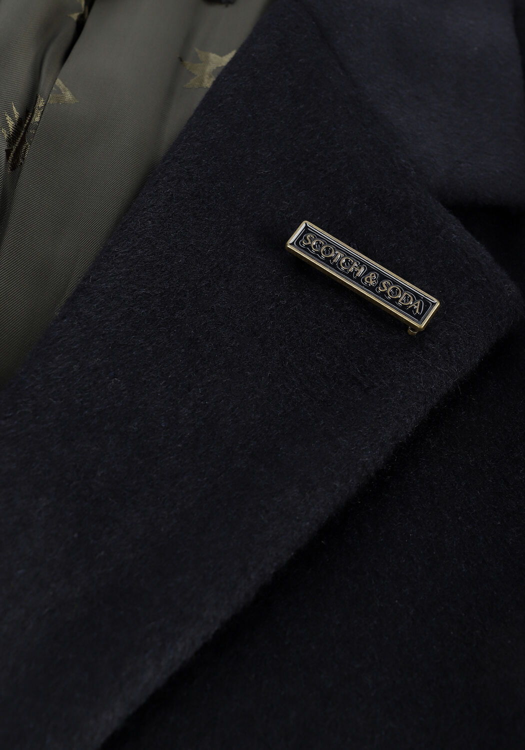 Dunkelblau SCOTCH & SODA M&auml;ntel 163276 - SINGLE BREASTED WOOL- - large