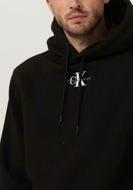 Schwarze CALVIN KLEIN Sweatshirt MONOLOGO HOODIE - large