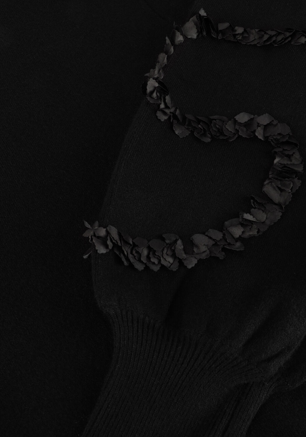 Schwarze OBJECT Pullover OBJDIDI L/S O-NECK KNIT PULLOVER - large