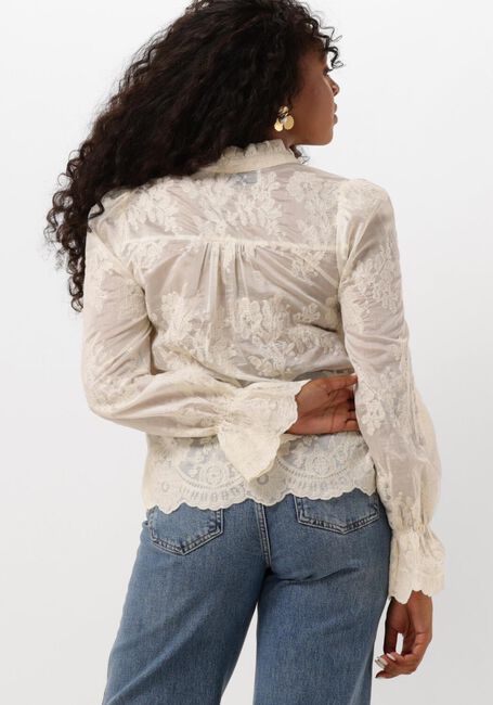Ecru NEO NOIR Blusen AMARA BIG EMBROIDERY BLOUSE - large
