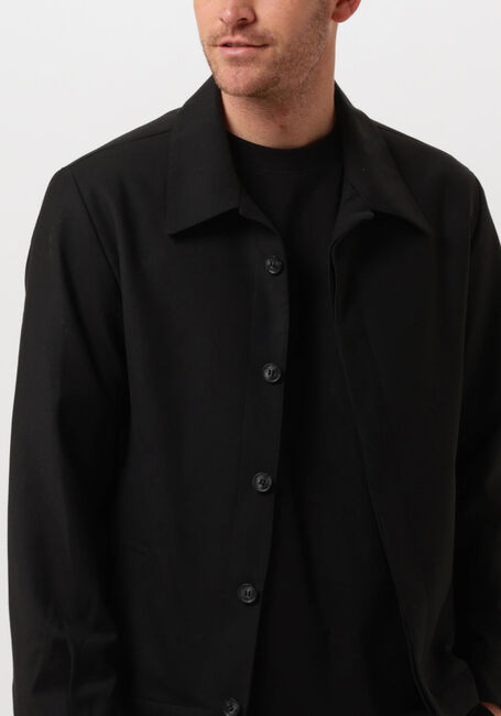 Schwarze SELECTED HOMME Overshirt SLH-KENT WOOL HYBRID BLZ - large