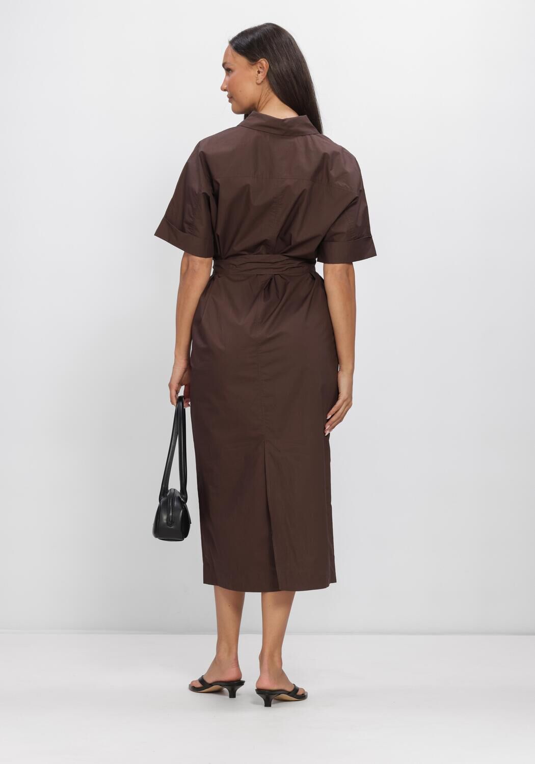 Braune INWEAR Kleider ELLINIW COLLAR DRESS - large