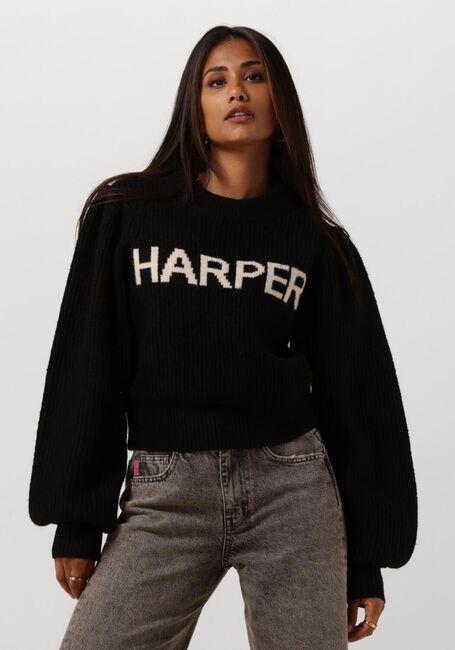 Schwarze HARPER & YVE Pullover LYSANNE-JU - large
